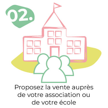 Etape 2 : Proposez la vente à votre association ou à l'école