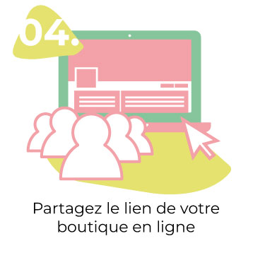 Etape 4 : Partagez le lien de la boutique en ligne