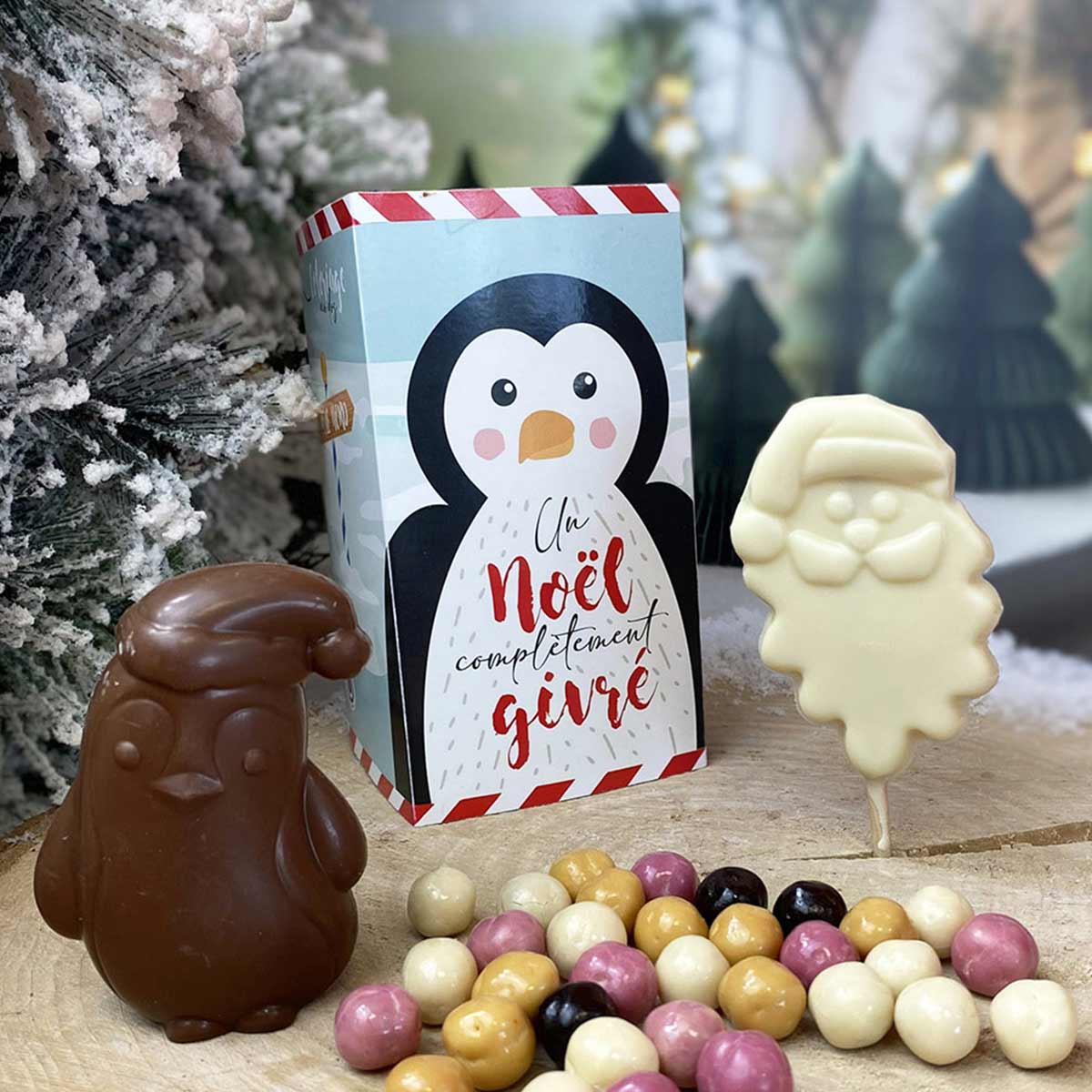 De délicieux bonbons de chocolats de noël